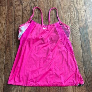 EUC Nike layered swim tankini top